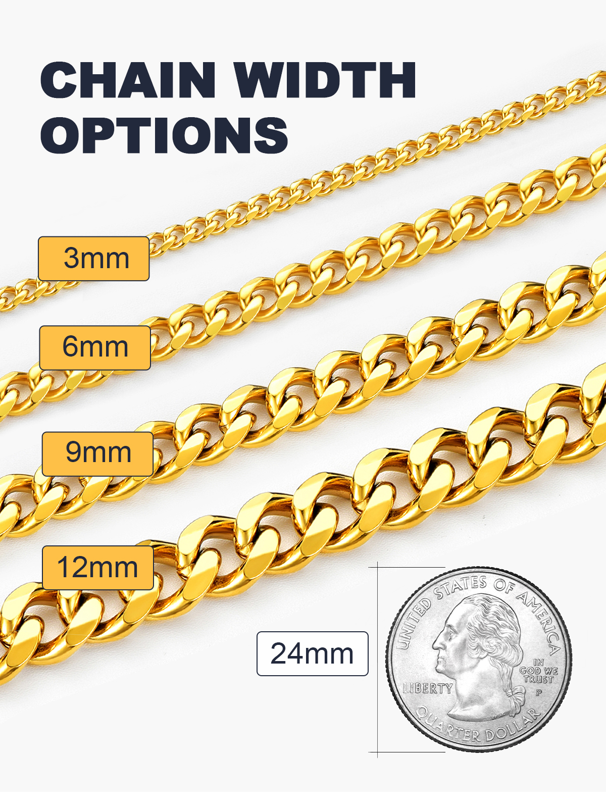 Miami Cuban Link Chain Necklace for Men