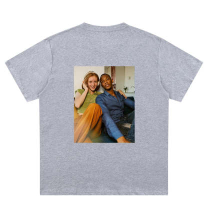 Custom Picture grey back T-Shirt