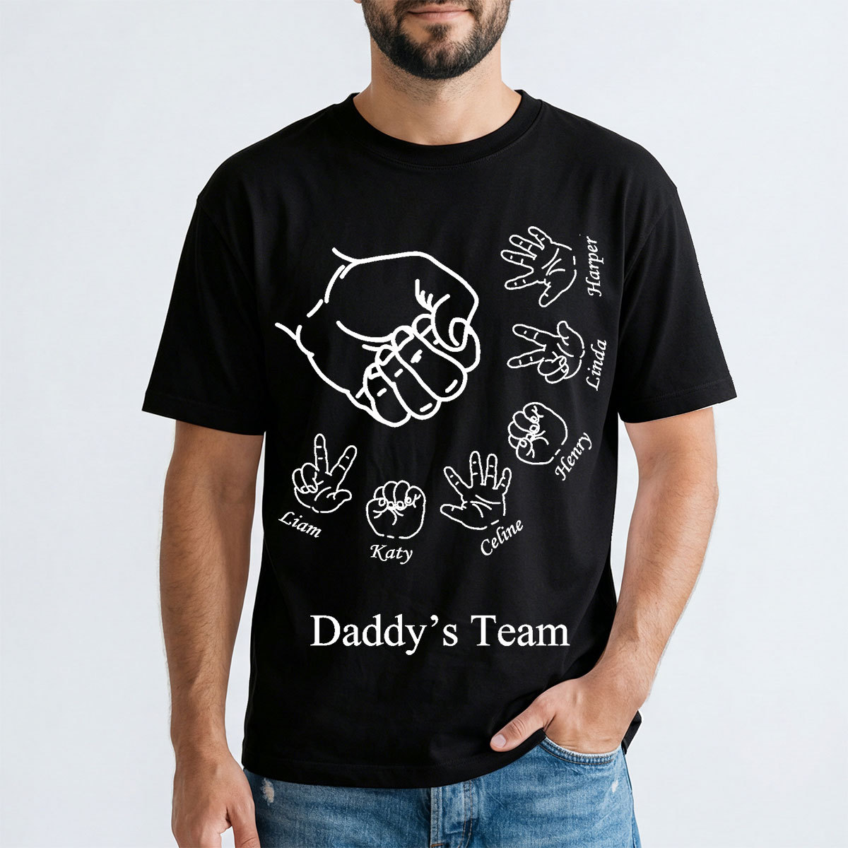 Custom Rock Paper Scissors Shirt for Dad