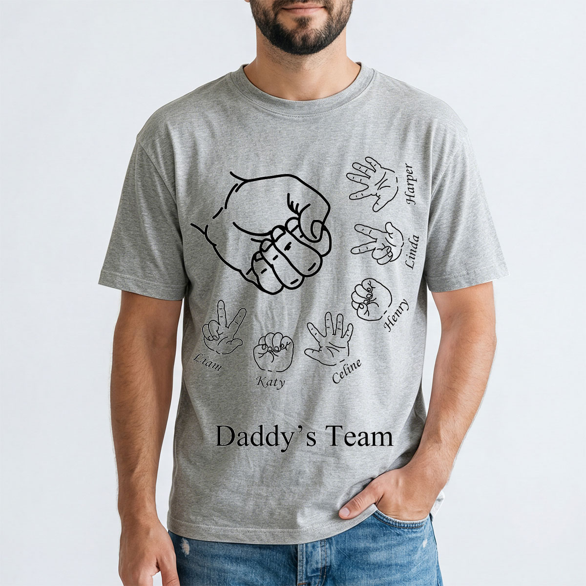 Custom Rock Paper Scissors Shirt for Dad