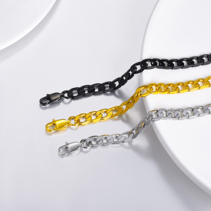 6mm Miami Cuban Chain Punk Necklace 3 Colors