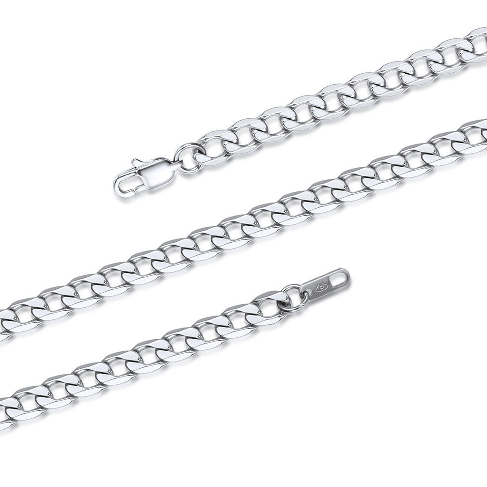 6mm Silver Miami Cuban Chain Punk Necklace