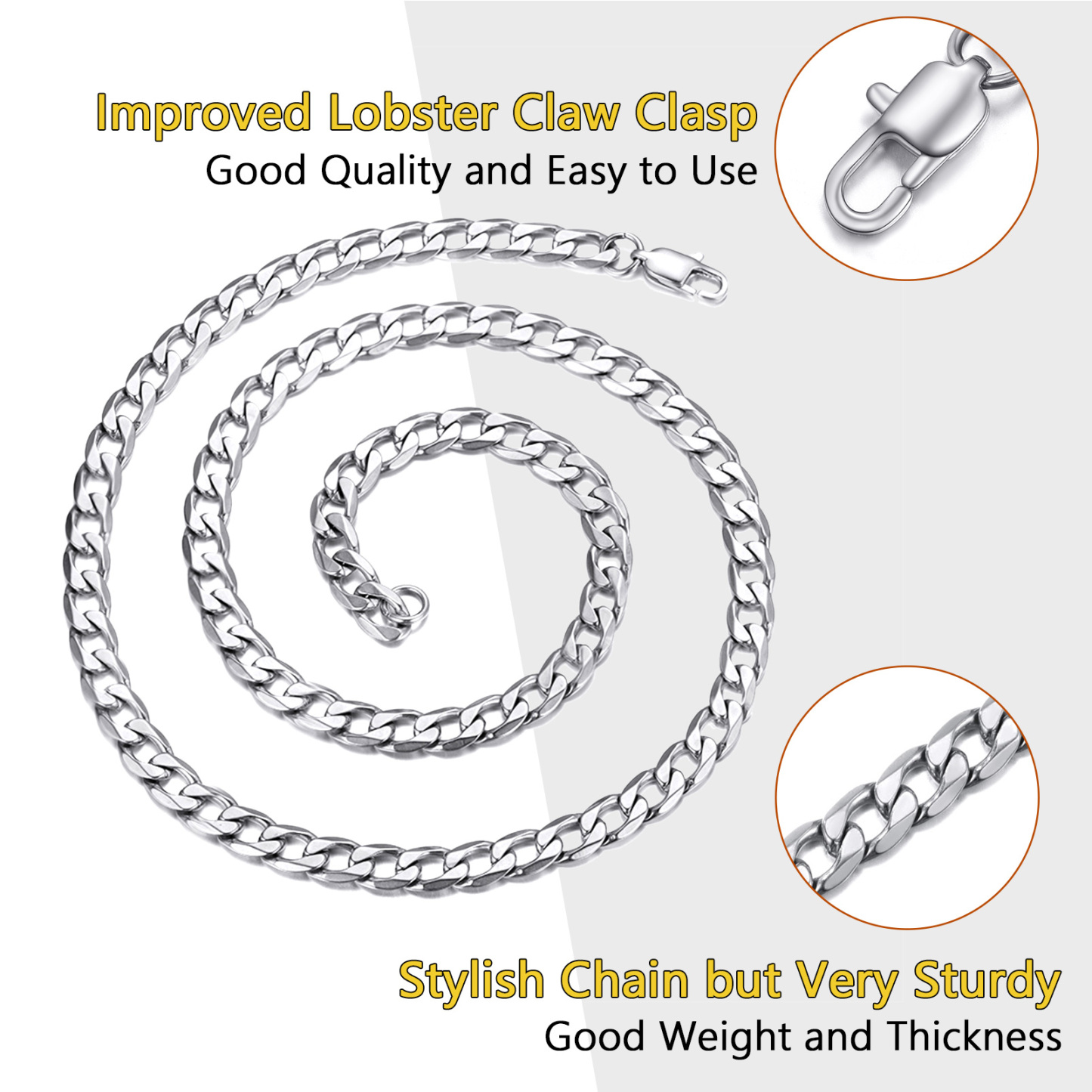 6mm Miami Stylish Cuban Chain Punk Necklace