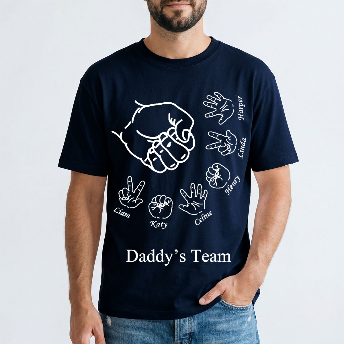Custom Rock Paper Scissors Shirt for Dad