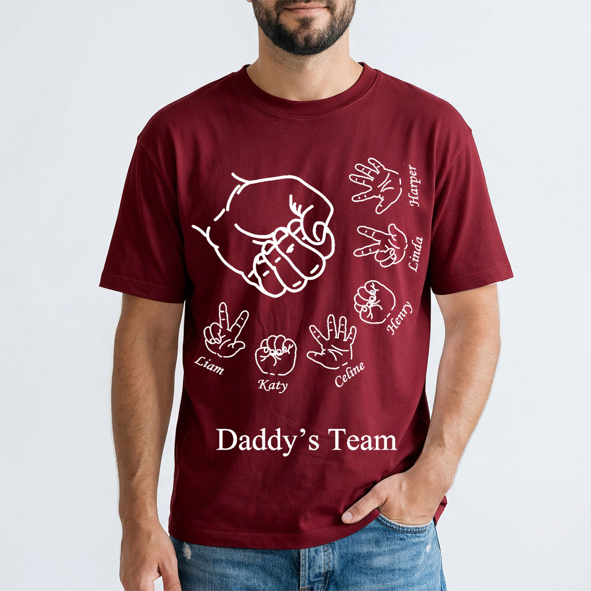 Custom Rock Paper Scissors Shirt for Dad