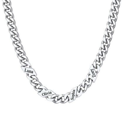 Custom Names Cuban Chain Necklace 7/9/12MM
