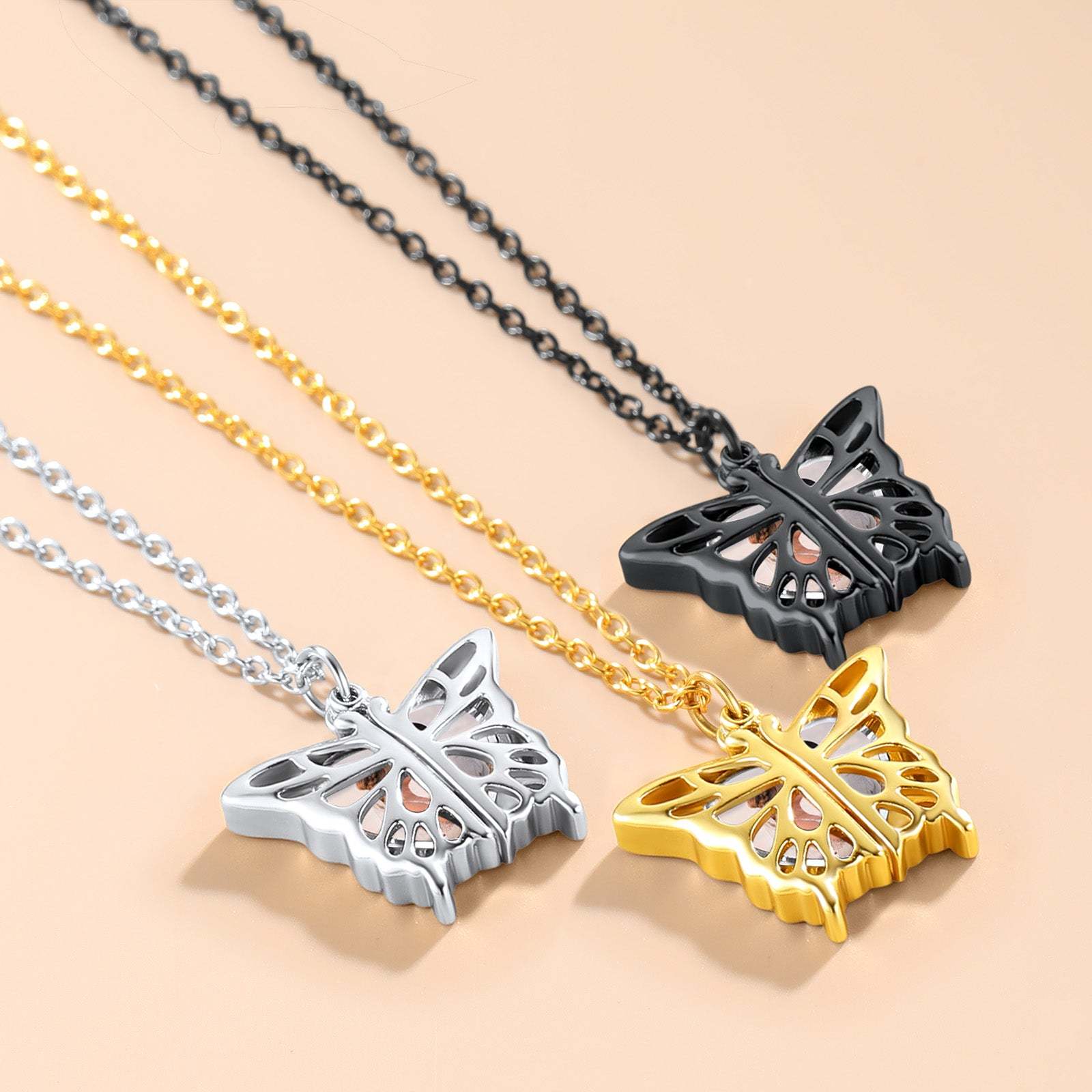 Custom4U Personalized Hollow Photo Pendant Necklace