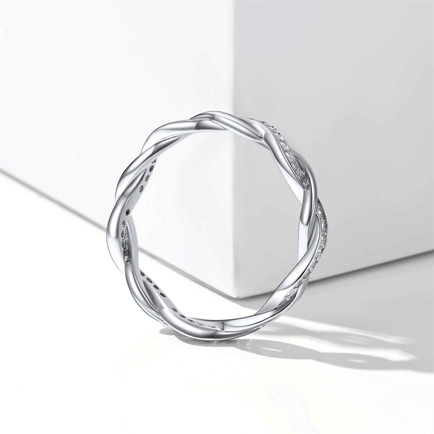 Flash Sale Sterling Silver Twisted Band Ring