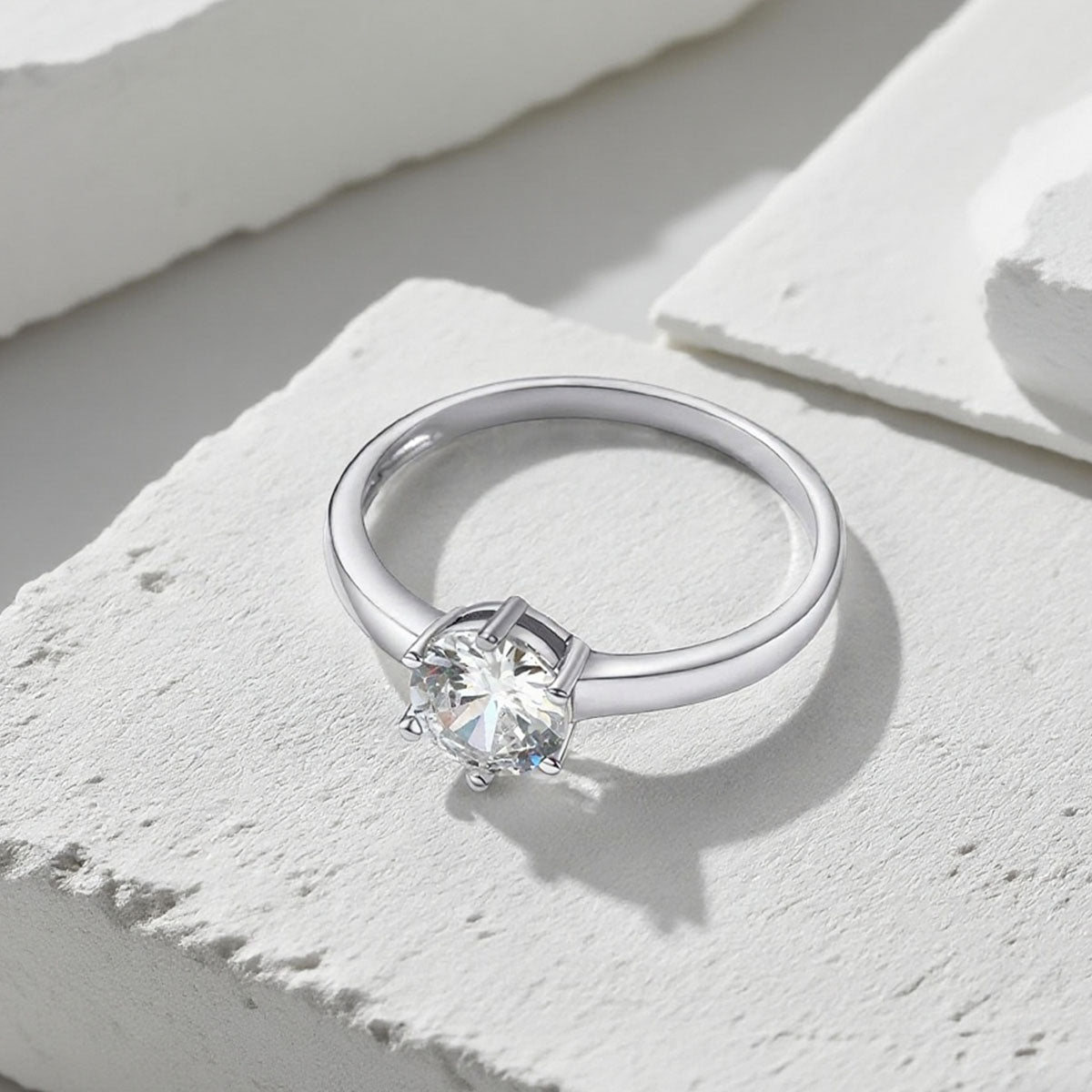 925 Sterling Silver Promise Rings for Couple with CZ for Women