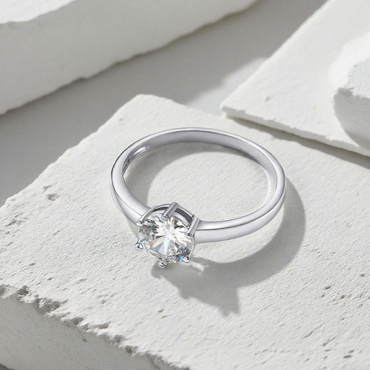 925 Sterling Silver Promise Rings for Couple with CZ for Women