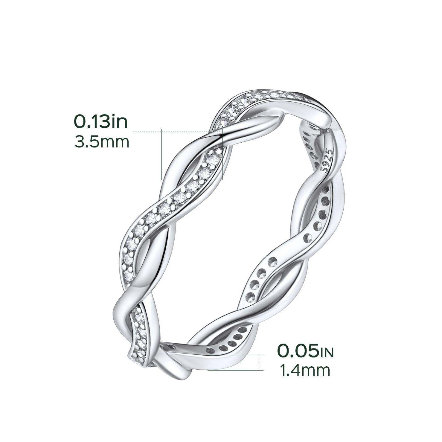 Flash Sale Sterling Silver Twisted Band Ring