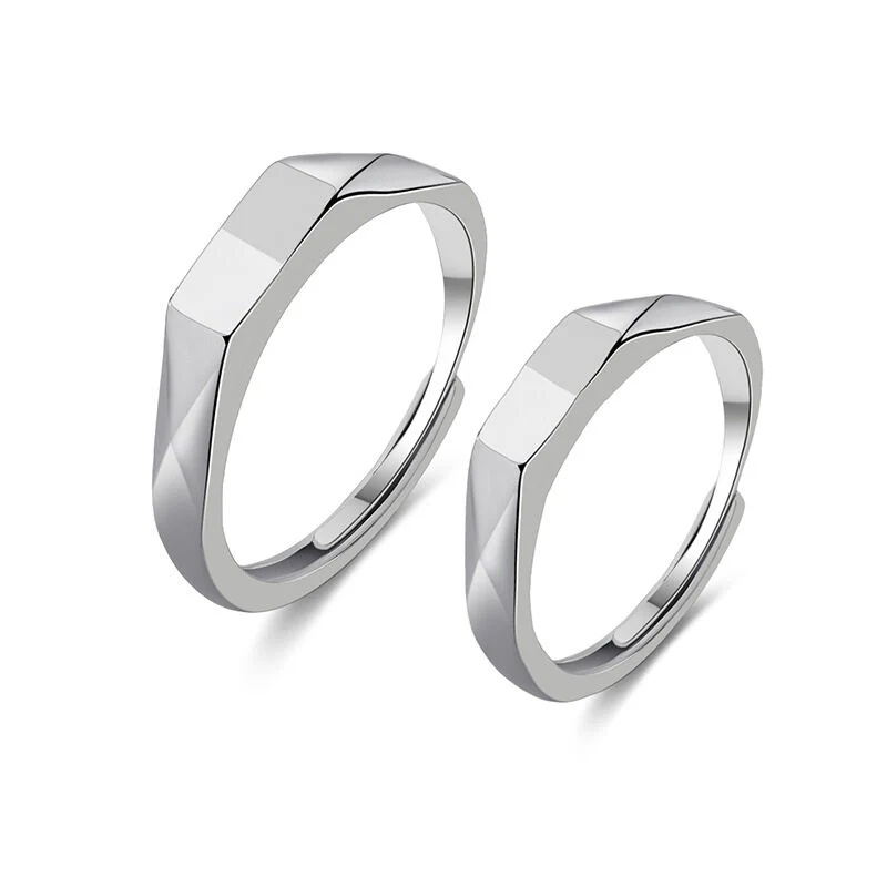 “I Love You” Projection Promise Rings for Couple