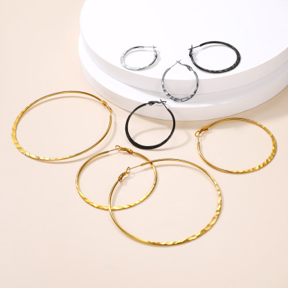 Hoop Earrings  Stainless Steel Hoops Lightweight Gothic Jewelry collection