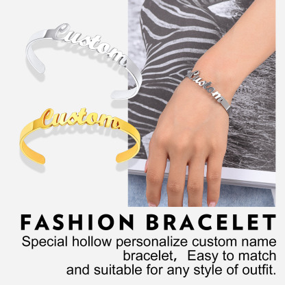 Personalized Name Bracelets for Women