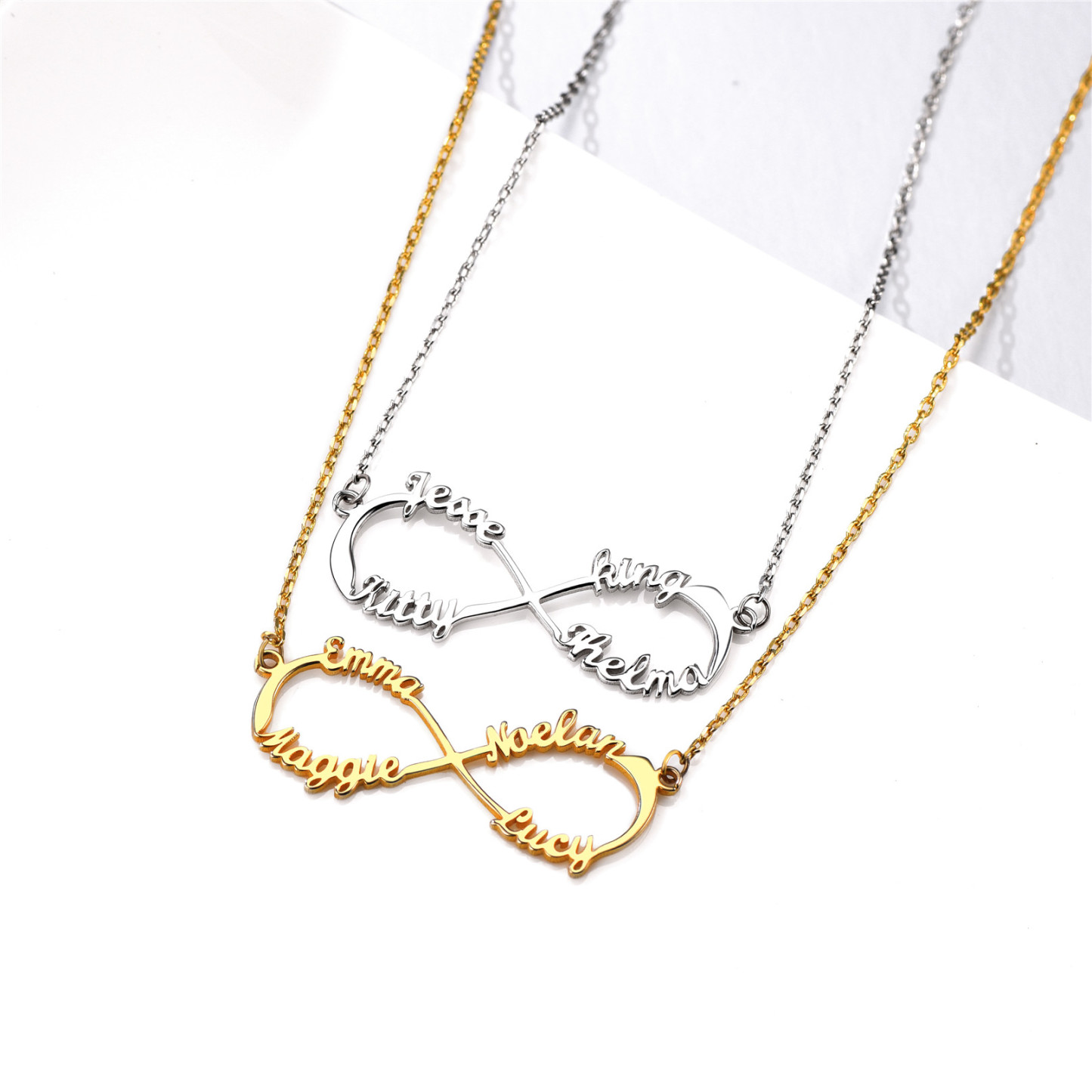 Custom Name Infinity Pendant Necklace collection