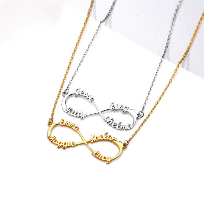 Custom Name Infinity Pendant Necklace collection