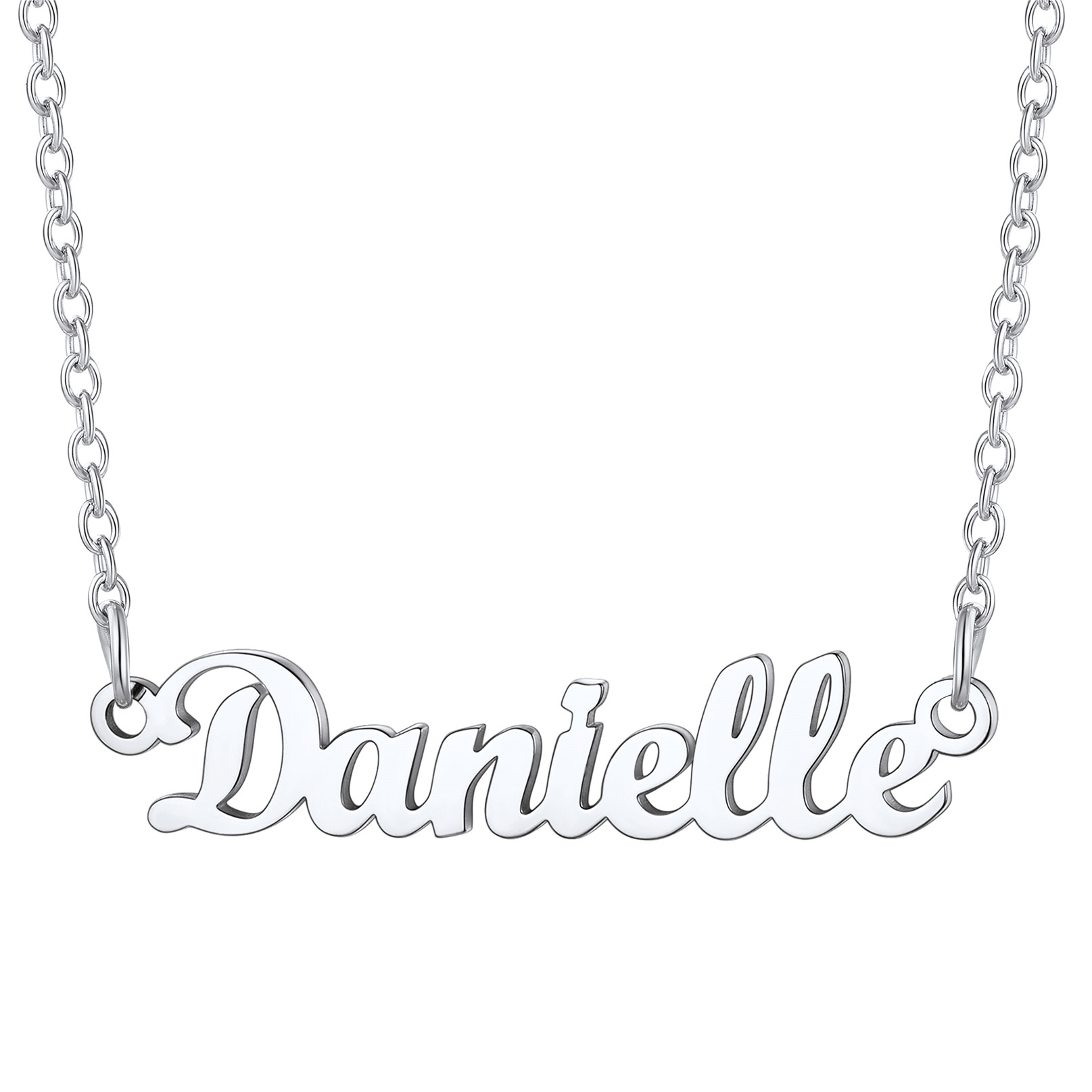 Stainless Steel Custom Name Necklace Silver Danielle