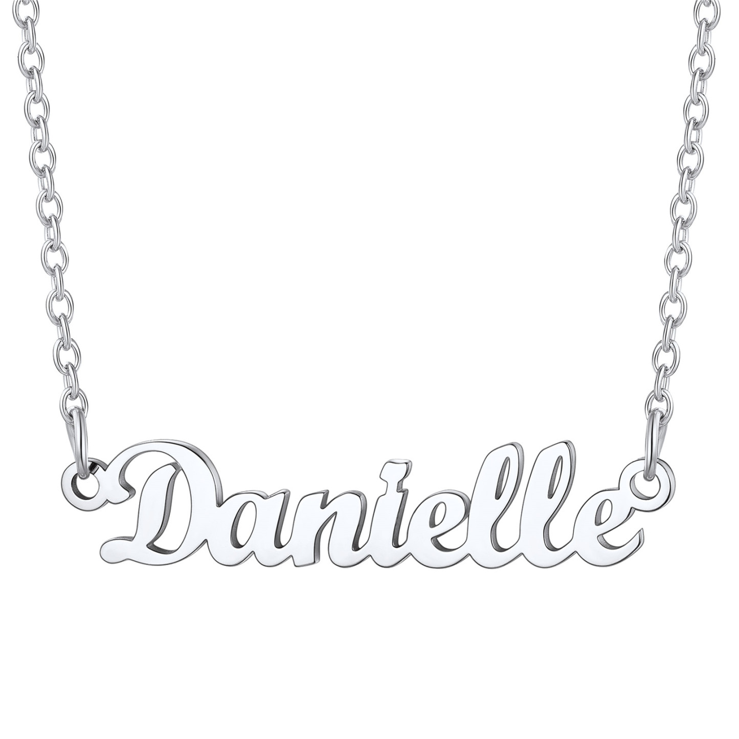 Stainless Steel Custom Name Necklace Silver Danielle