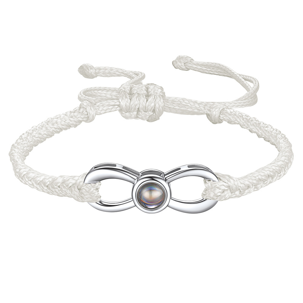 Personalized Infinity Photo Projection Bracelet for Women
