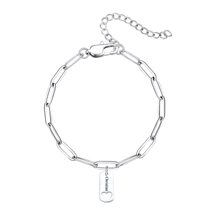 Personalized Engraved Name Bracelet for Men & Women