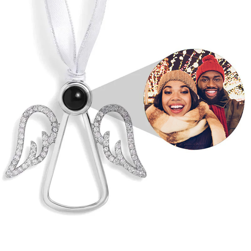 Personalized Photo Projection Christmas Ornaments For Family Lover style 5