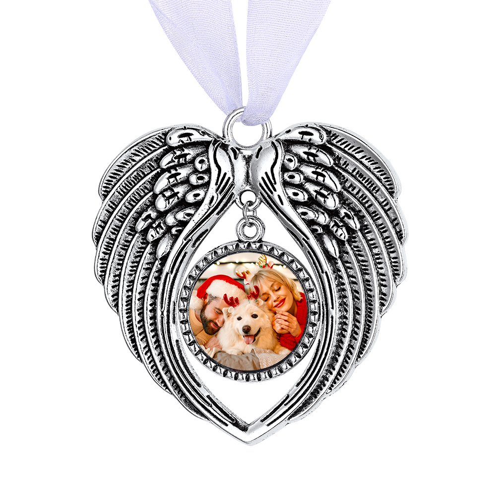 Personalized Photo Christmas Ornament heart