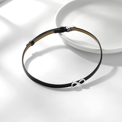 Personalized Engraved Name Leather Choker Necklace occasion