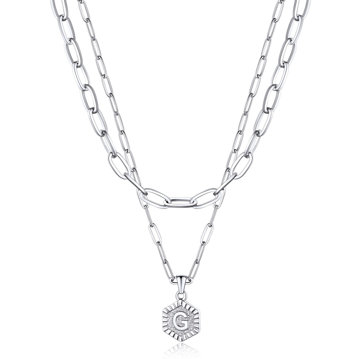 Hypoallergenic 18K Gold  Name Initial Necklaces For Women