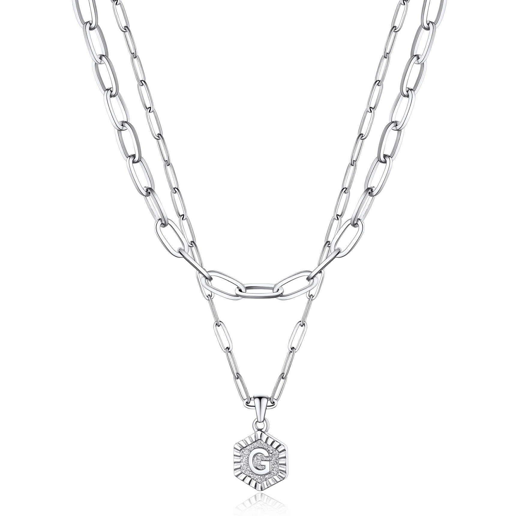 Hypoallergenic 18K Gold  Name Initial Necklaces For Women