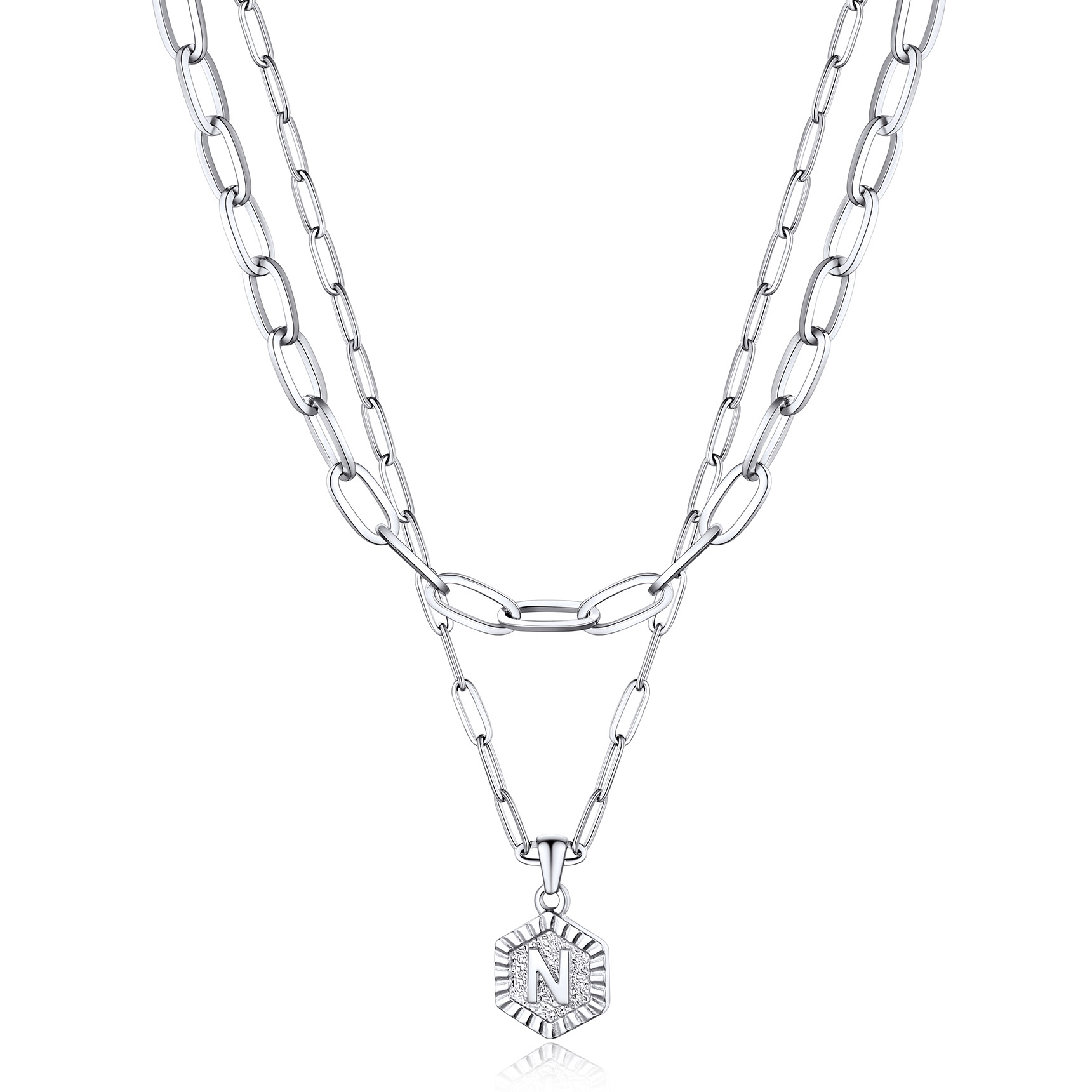 Hypoallergenic 18K Gold  Name Initial Necklaces For Women