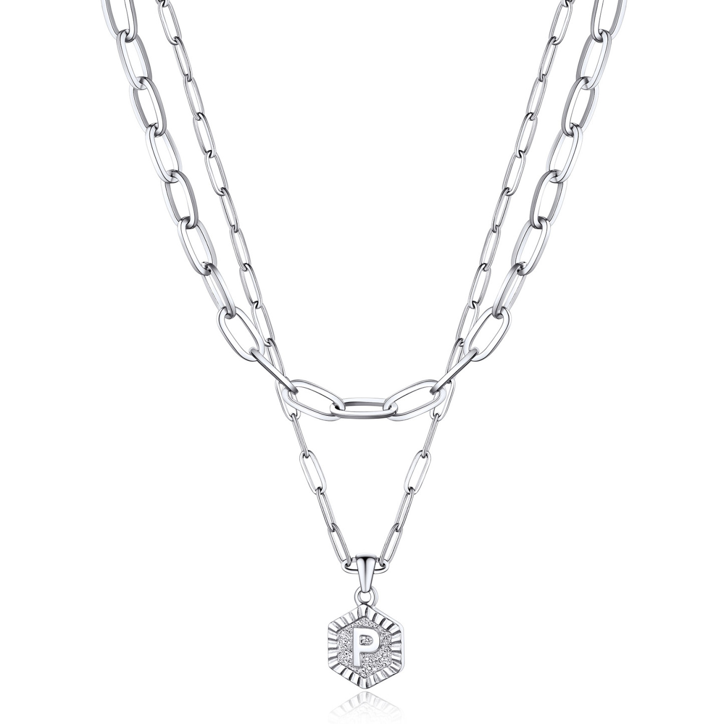 Hypoallergenic 18K Gold  Name Initial Necklaces For Women