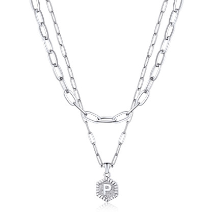 Hypoallergenic 18K Gold  Name Initial Necklaces For Women