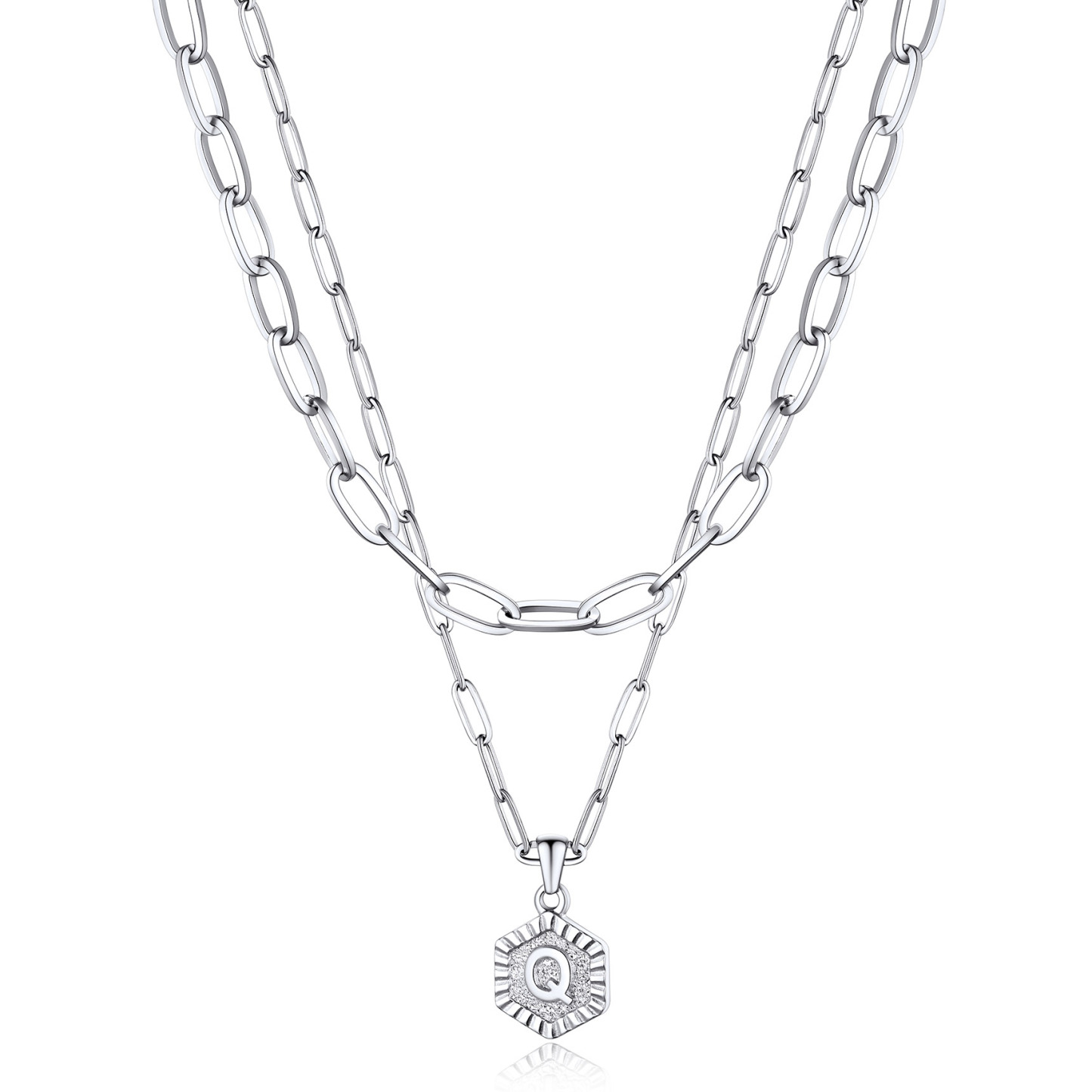 Hypoallergenic 18K Gold  Name Initial Necklaces For Women