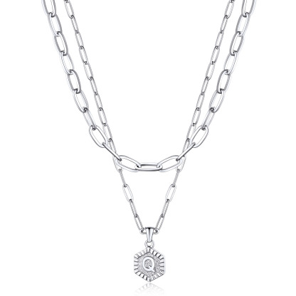 Hypoallergenic 18K Gold  Name Initial Necklaces For Women