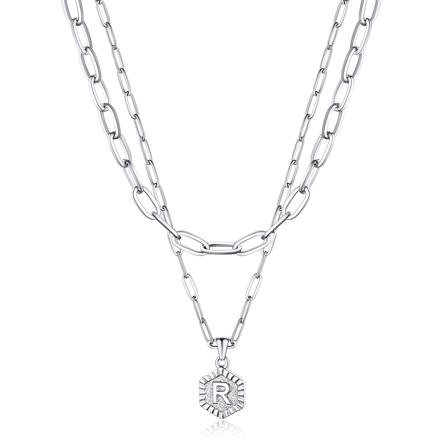 Hypoallergenic 18K Gold  Name Initial Necklaces For Women