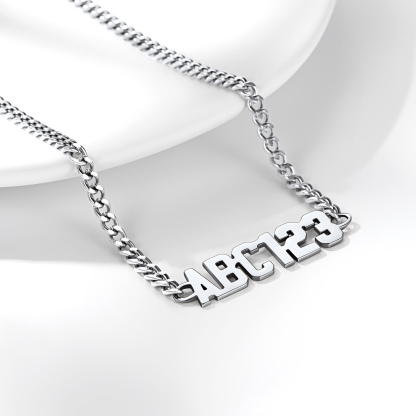 Personalized Name Necklace with Curb Chains occasion