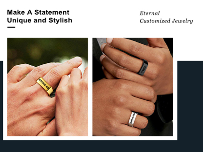 Custom Engraved Stainless Steel  Ring