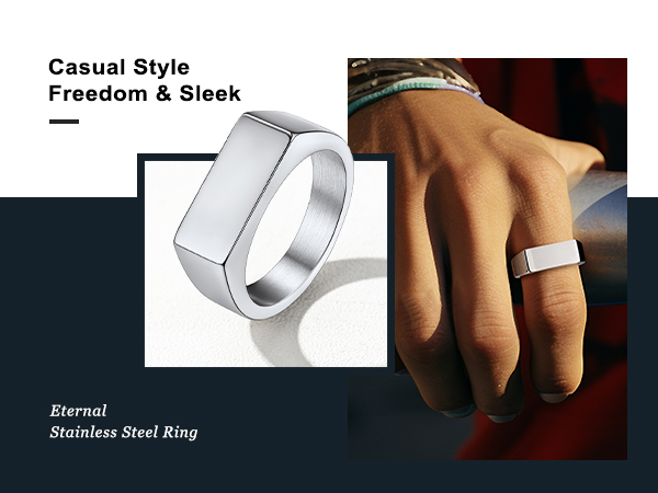 Custom Stainless Steel Signet Ring