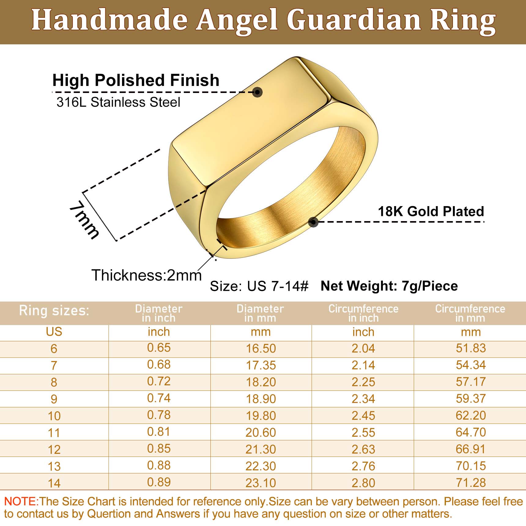 Custom Engraved Stainless Steel Signet Ring detail