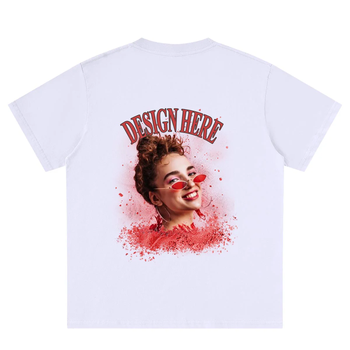 White back Custom Photo T-Shirts 