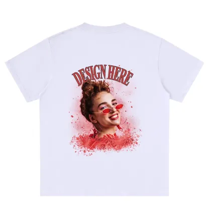 White back Custom Photo T-Shirts 