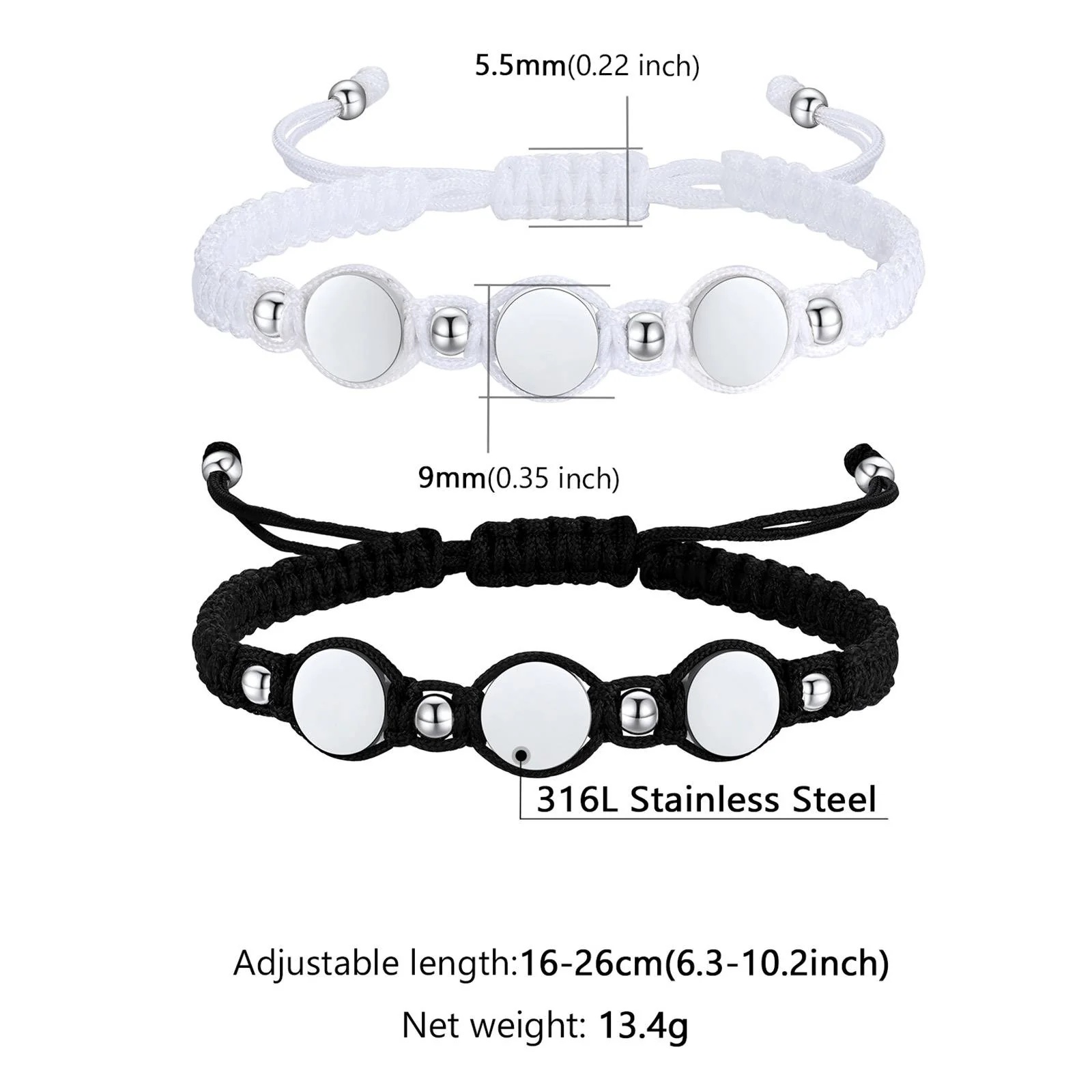 Bead Matching bead Bracelet for Couples Size