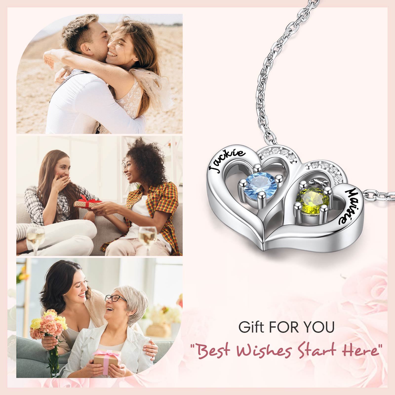 Birthstone Necklace personalized for women