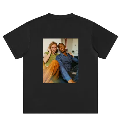 Custom Picture black back T-Shirt