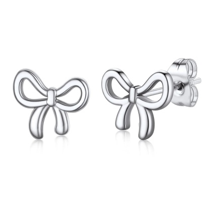 Bow Ribbon Studs Earring for Women