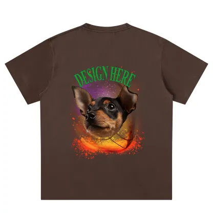 Brown back Custom Photo T-Shirts 