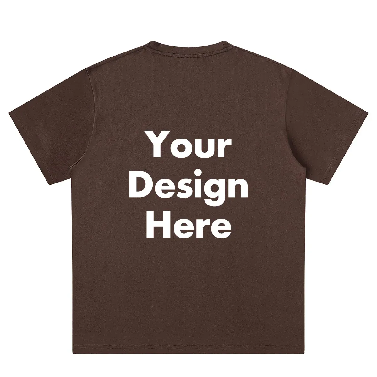 Custom Text brown back T-Shirt