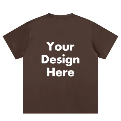 Custom Text brown back T-Shirt