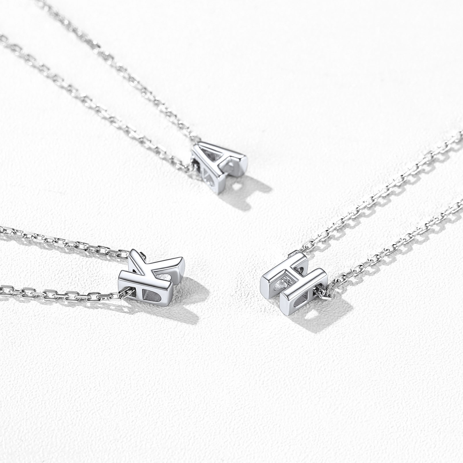 925 Sterling Silver Letter Initial Anklets