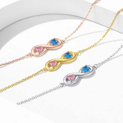 Personalized Endless Love Birthstone Adjustable Anklets occasion